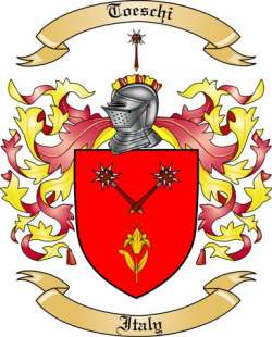 Toeschi Family Crest from Italy