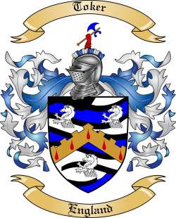 Toker Family Crest from England2