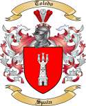 Toledo Family Crest from Spain