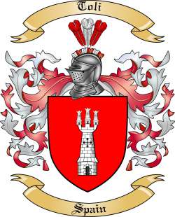 Toli Family Crest from Spain
