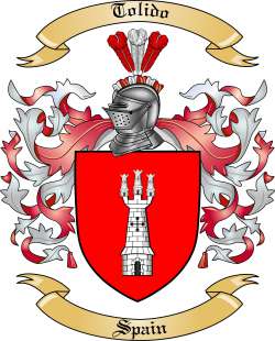 Tolido Family Crest from Spain