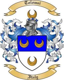 Tolomei Family Crest from Italy