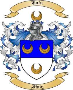 Tolu Family Crest from Italy