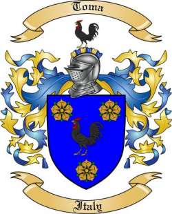 Toma Family Crest from Italy