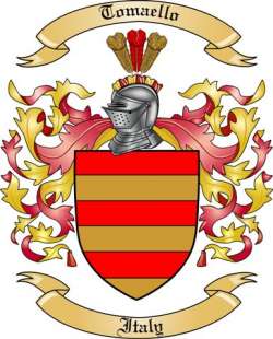 Tomaello Family Crest from Italy2