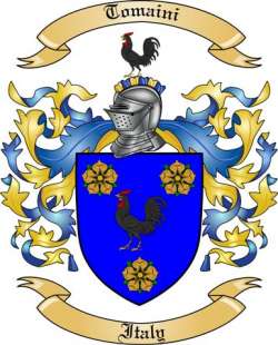 Tomaini Family Crest from Italy