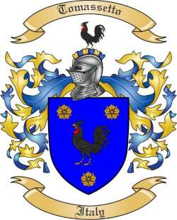 Tomassetto Family Crest from Italy