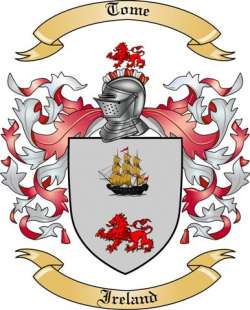 Tome Family Crest from Ireland