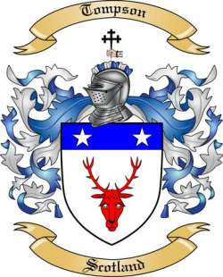 Tompson Family Crest from Scotland
