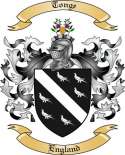 Tonge Family Crest from England