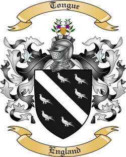 Tongue Family Crest from England