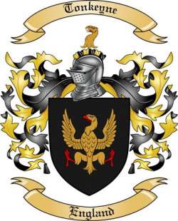 Tonkeyne Family Crest from England
