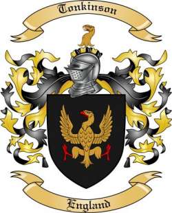 Tonkinson Family Crest from England