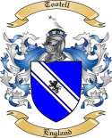 Tootell Family Crest from England