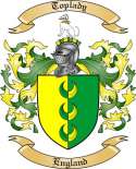 Toplady Family Crest from England