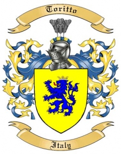 Toritto Family Crest from Italy