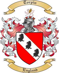 Torpin Family Crest from England