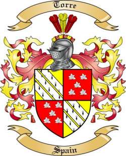 Torre Family Crest from Spain