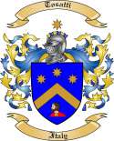 Tosatti Family Crest from Italy