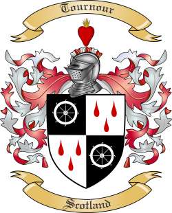 Tournour Family Crest from Scotland