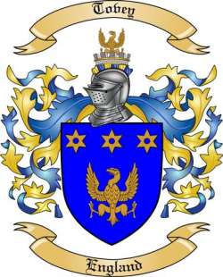 Tovey Family Crest from England