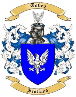Tovey Family Crest from Scotland