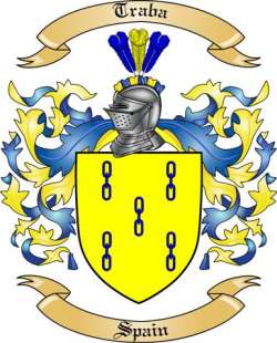 Traba Family Crest from Spain