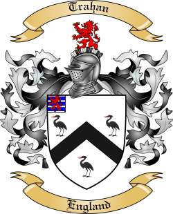 Trahan Family Crest from England