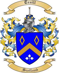 Traill Family Crest from Scotland