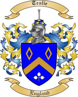Tralie Family Crest from England