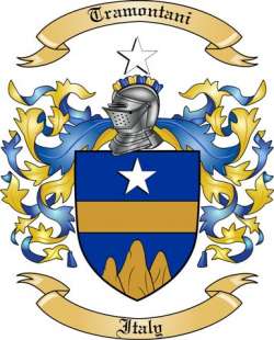 Tramontani Family Crest from Italy