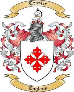 Trasler Family Crest from England