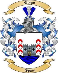 Trego Family Crest from Spain