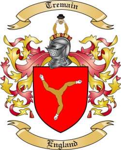 Tremain Family Crest from England