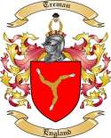 Treman Family Crest from England