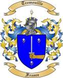 Tremouille Family Crest from France