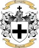 Trengove Family Crest from England