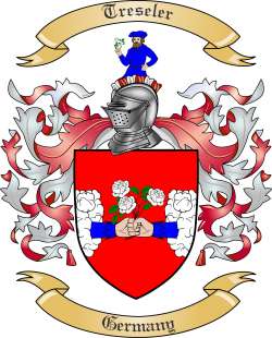 Treseler Family Crest from Germany