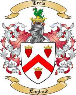 Trew Family Crest from England