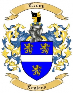 Troop Family Crest from England