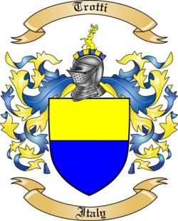 Trotti Family Crest from Italy