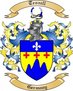 Troxell Family Crest from Germany