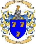 Trueson Family Crest from Italy