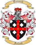 Tunsend Family Crest from Ireland