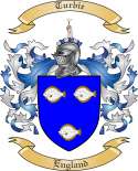 Turbie Family Crest from England