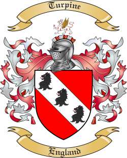 Turpine Family Crest from England