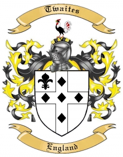 Twaites Family Crest from England