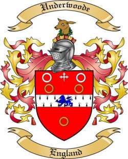 Underwoode Family Crest from England