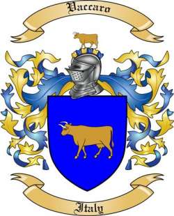 Vaccaro Family Crest from Italy