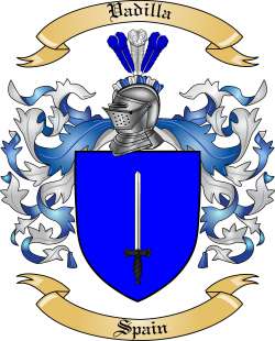 Vadilla Family Crest from Spain